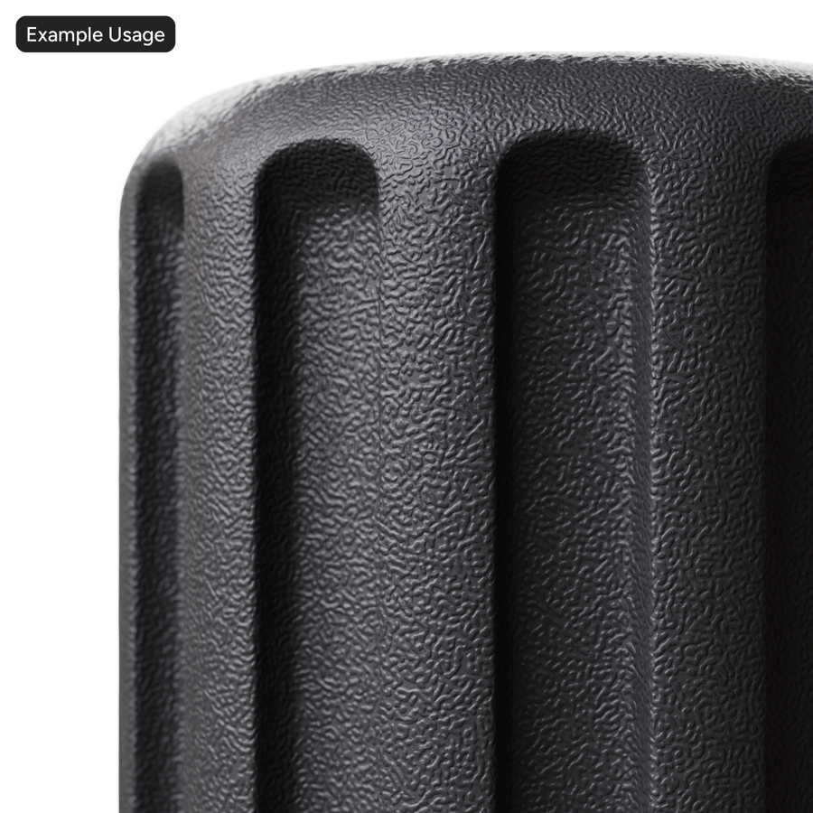 Molde de pontos Swirls Textura Plástica, Preto