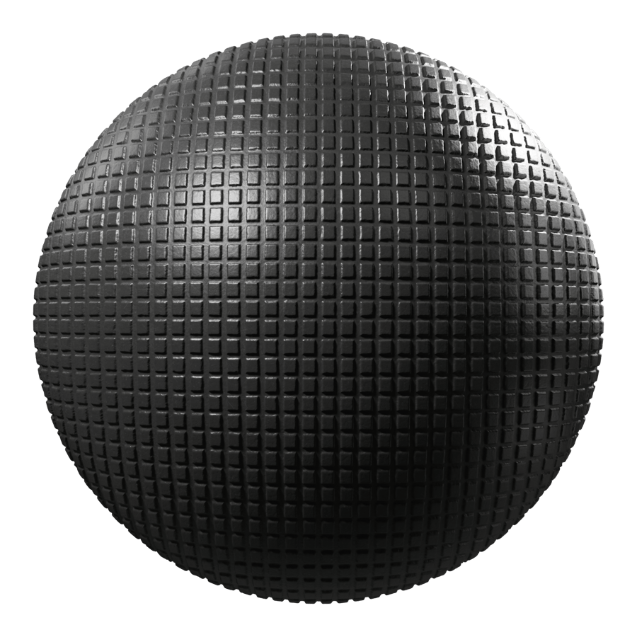 Square Dot Mold Plastic Texture, Black