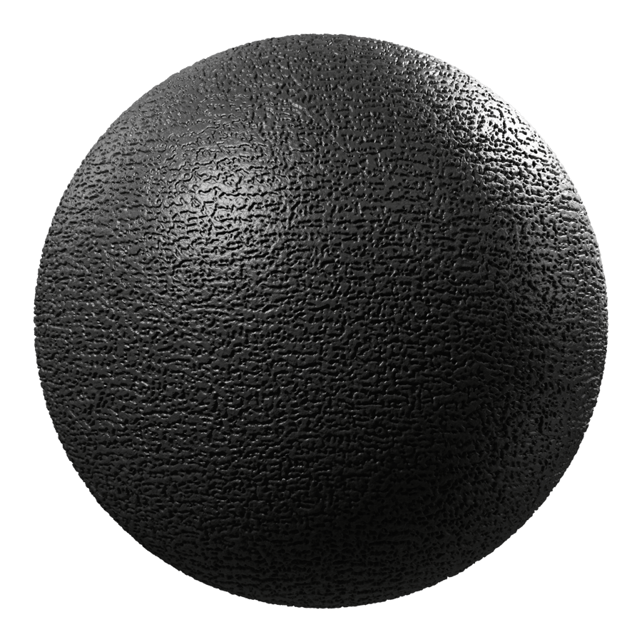 Deep Grain Mold Black Plastic Texture, Black