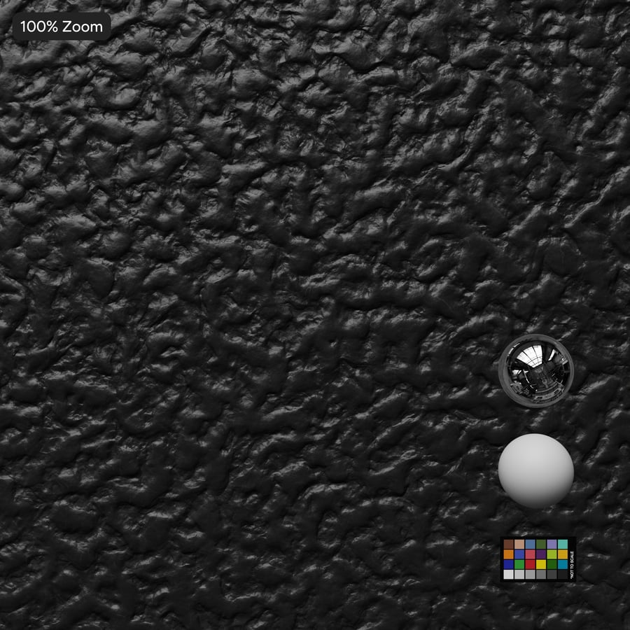 Grain Mold Plastic Texture, Black