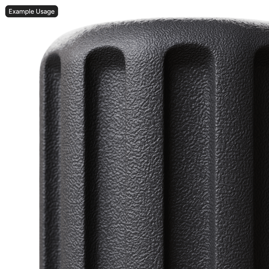 Grain Mold Plastic Texture, Black