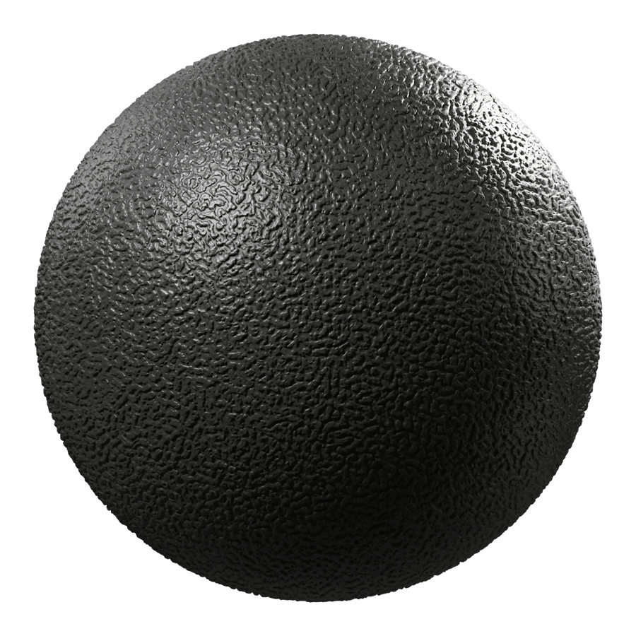 Small Grain Mold Plastic Texture, Black