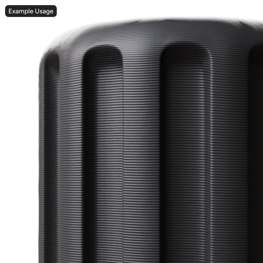 Line Mold Plastic Texture, Black