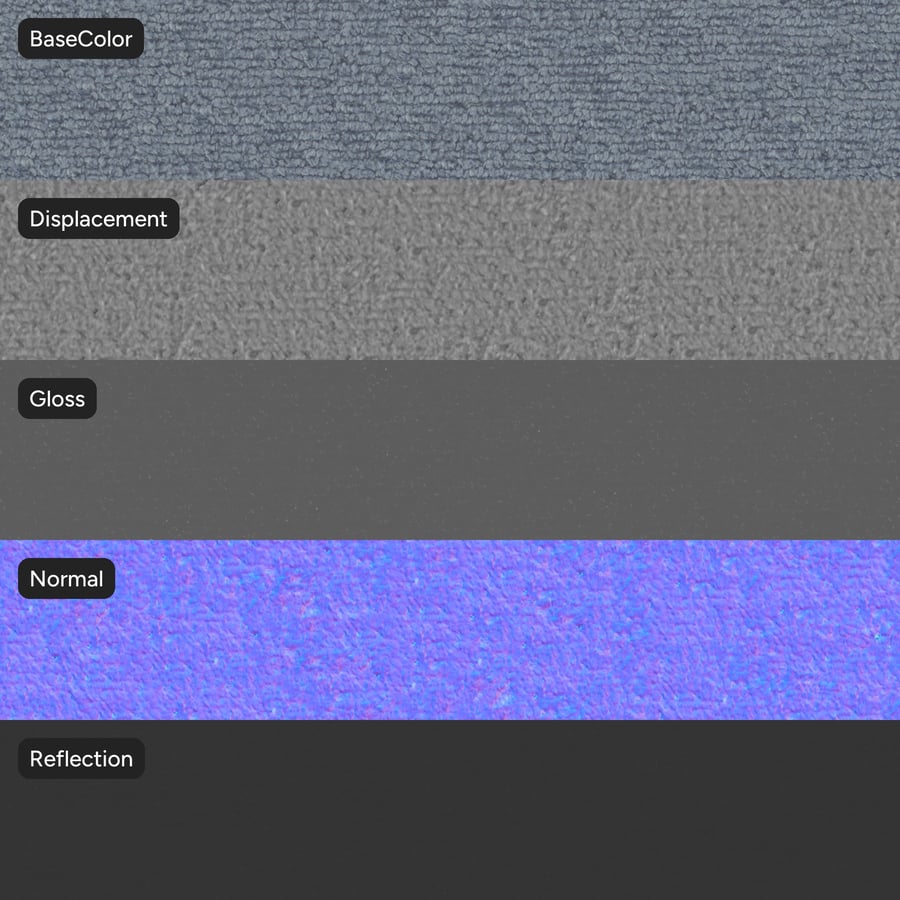 Plain Duckegg Chenille Fabric, Blue