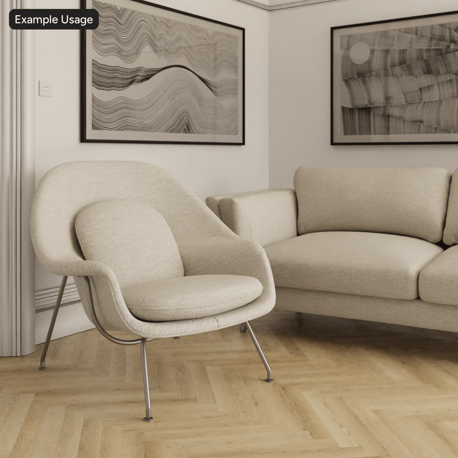 Natural Plain Chenille Fabric