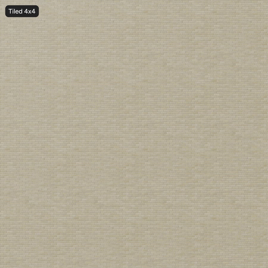 Dragfaced Running Bond Brick Wall Texture, Beige
