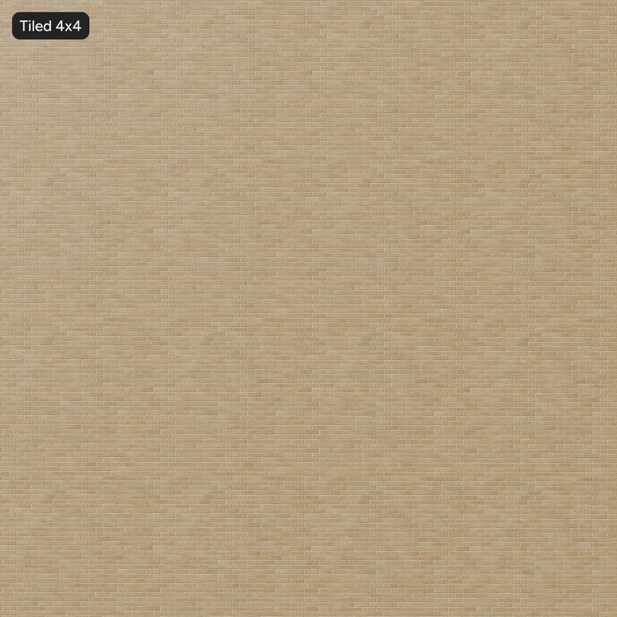 Dragfaced Running Bond Brick Wall Texture, Beige