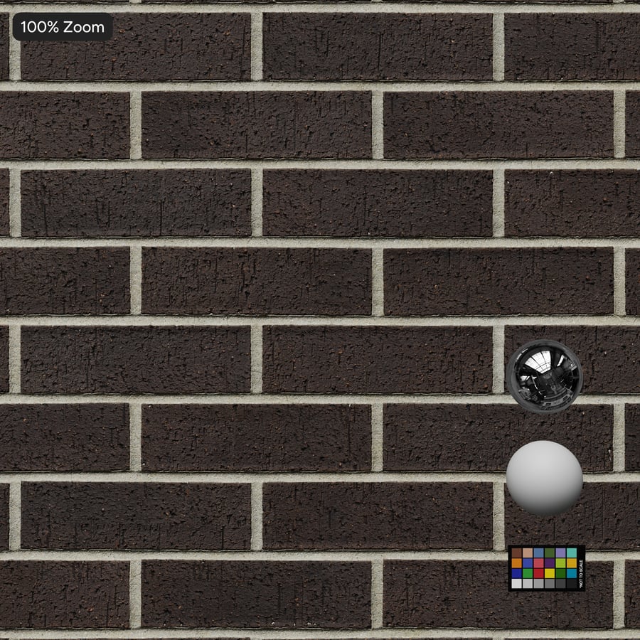 Dragfaced Running Bond Brick Wall Texture, Gray