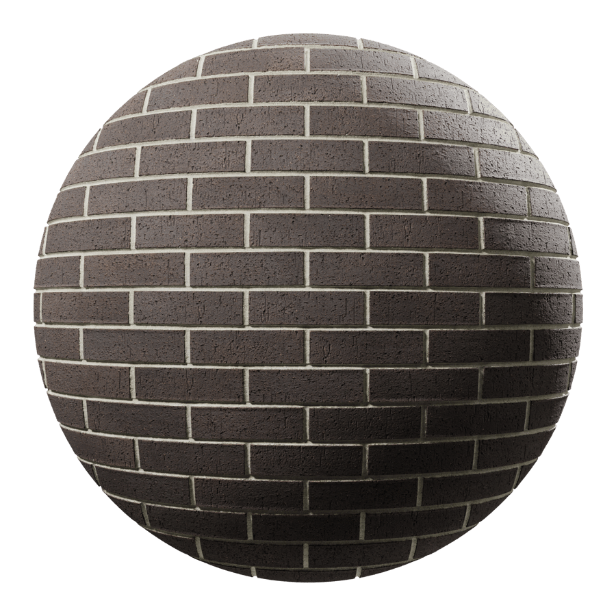 Dragfaced Running Bond Brick Wall Texture, Gray