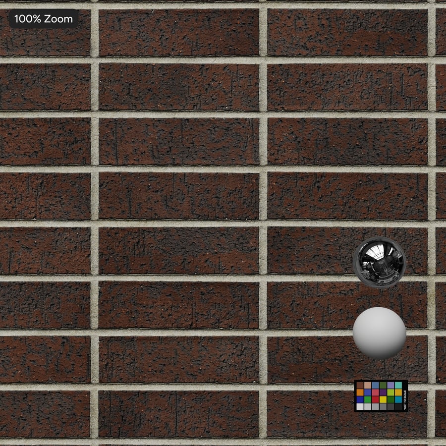 Dragfaced Stack Bond Brick Wall Texture, Καφέ