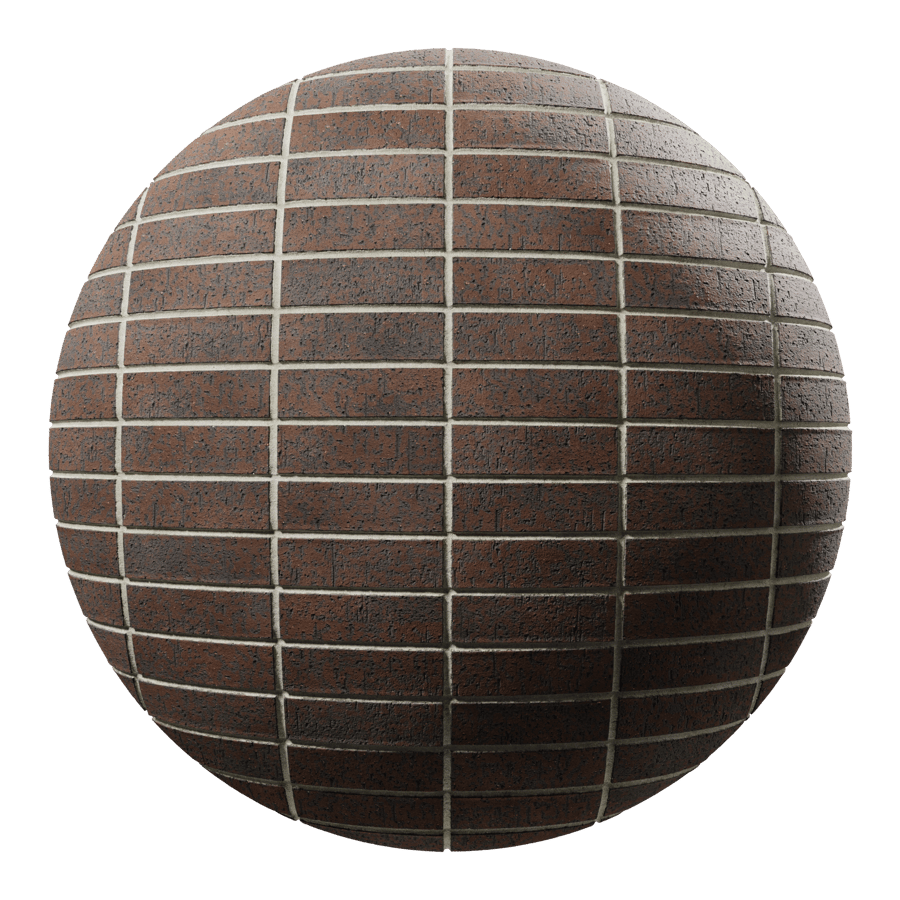 Dragfaced Stack Bond Brick Wall Texture, Καφέ