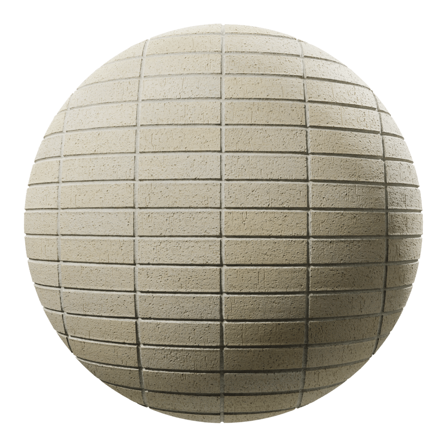 Dragfaced Stack Bond Brick Wall Texture, White