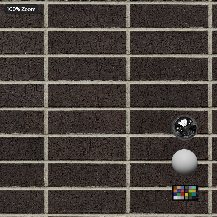 Dragfaced Stack Bond Brick Wall Texture, Gray