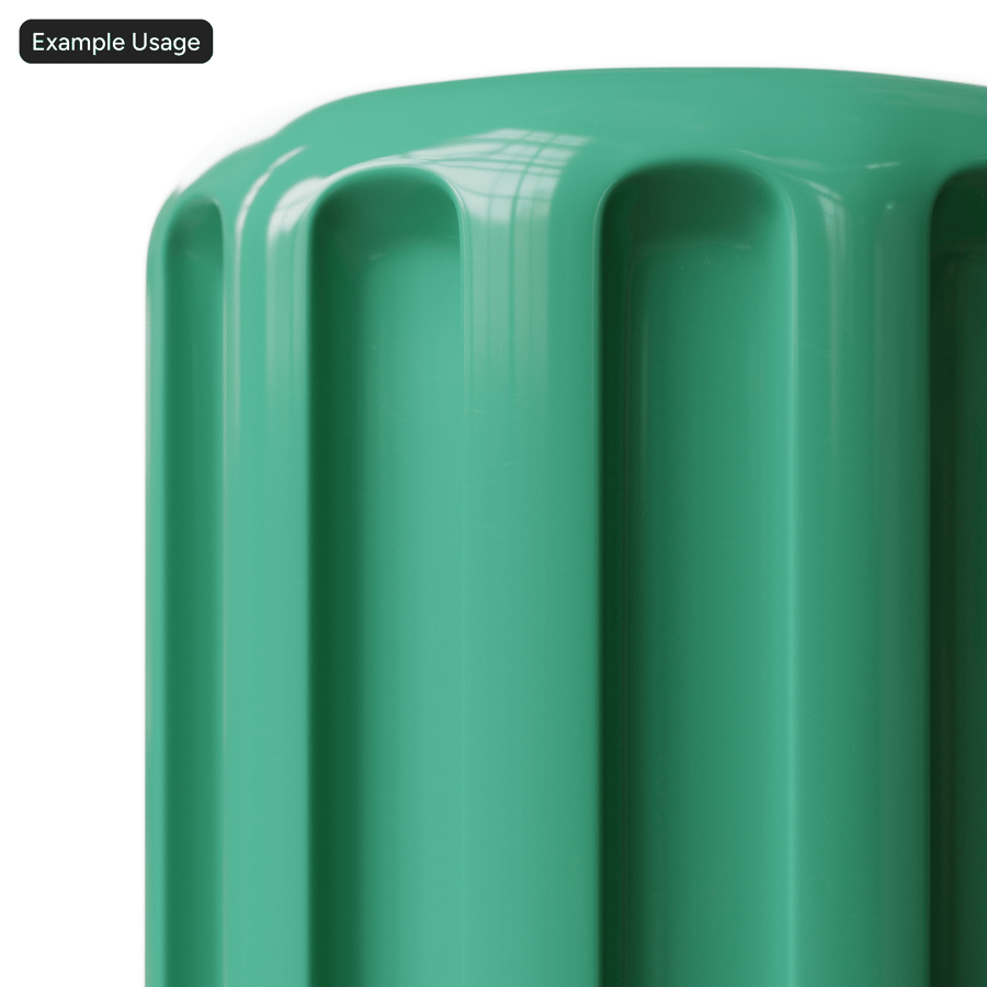 Struttura in plastica ABS, verde