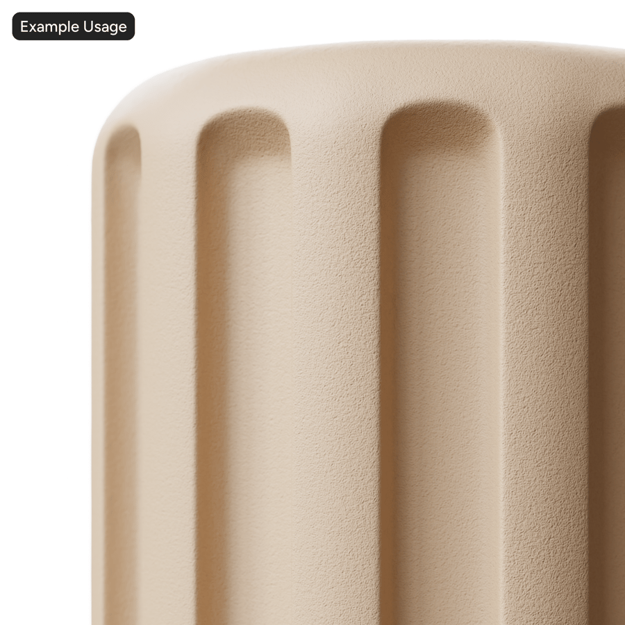 Dry Blast Mold Plastic Texture, Beige