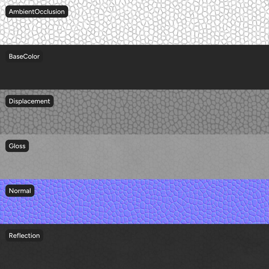 Dots Mold Plastic Texture, Black