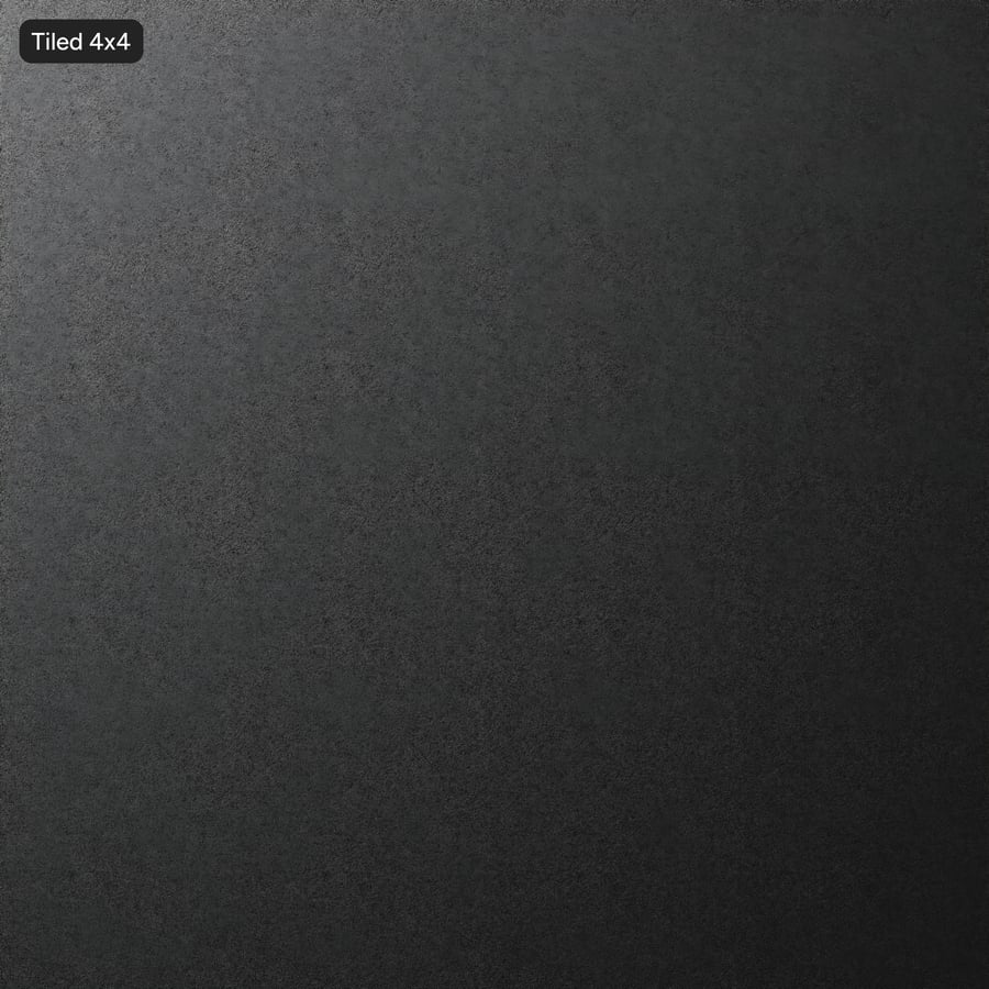 Zrnitá plastová forma s textúrou, čierna