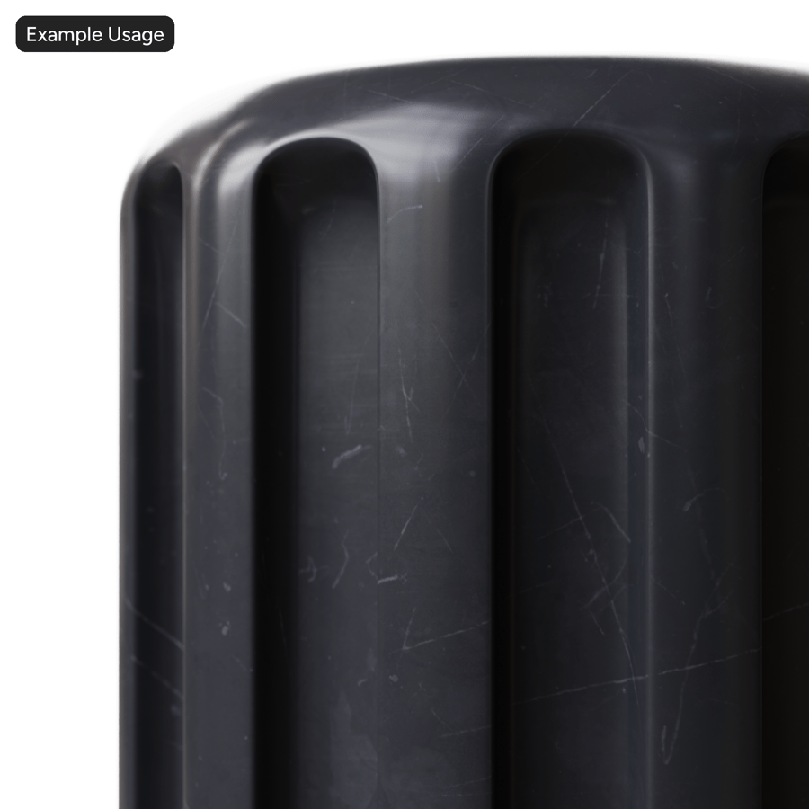 Worn Vulcanized Rubber Texture, Black