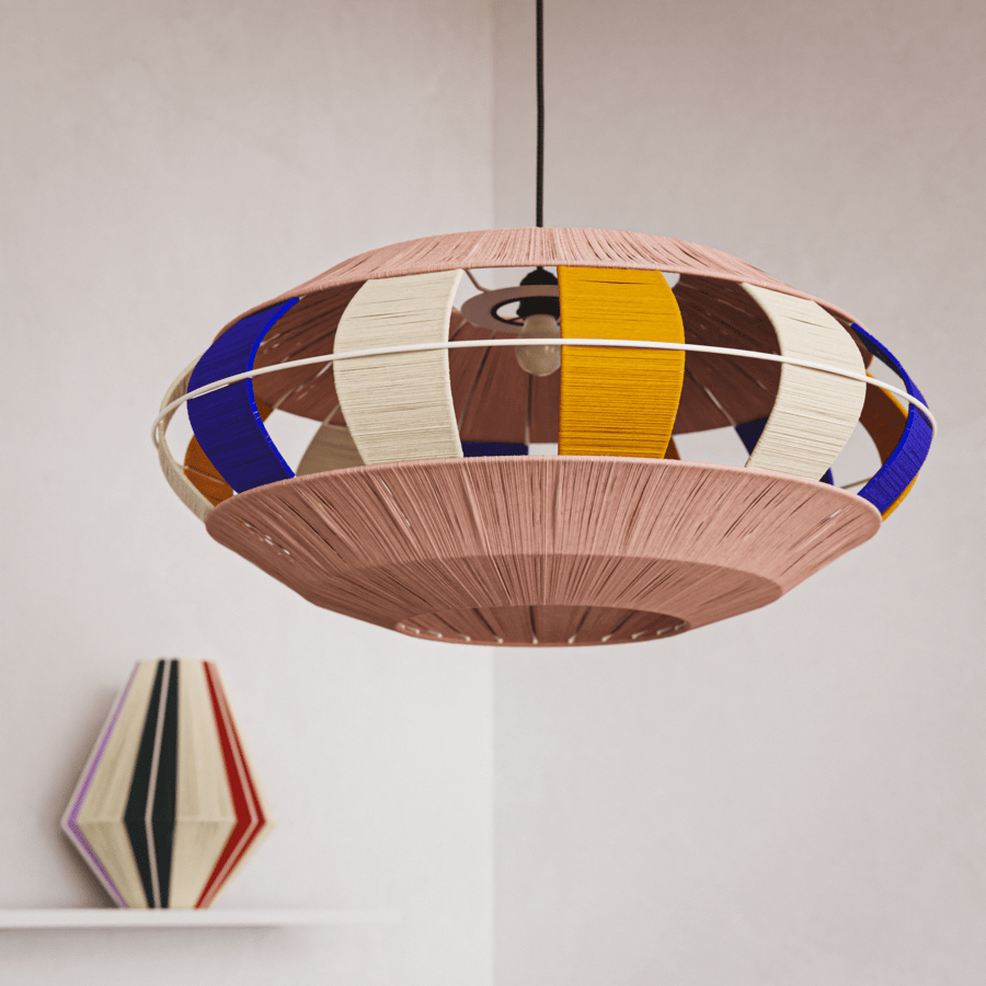 Modello di lampada a raggiera pastello Werajane