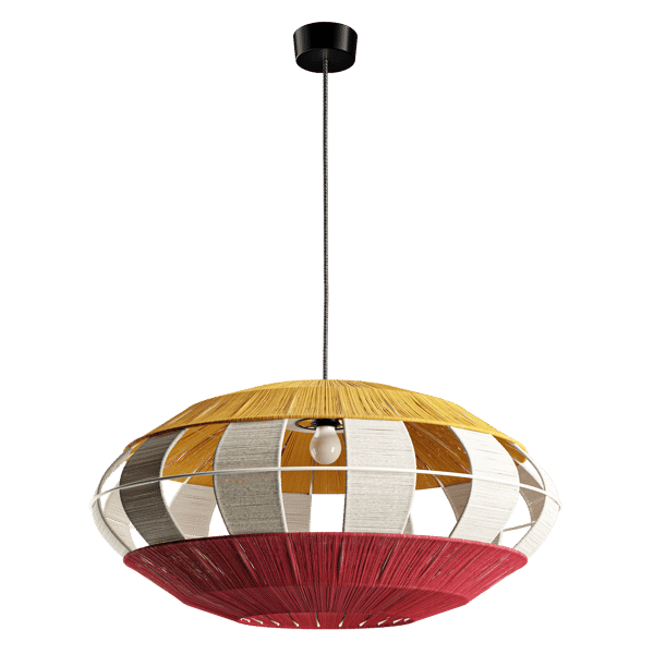 Modello di lampada a raggiera ambra Werajane