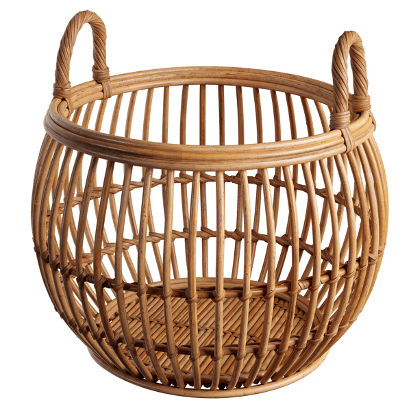 Cesta de mimbre ratán con asas Modelo