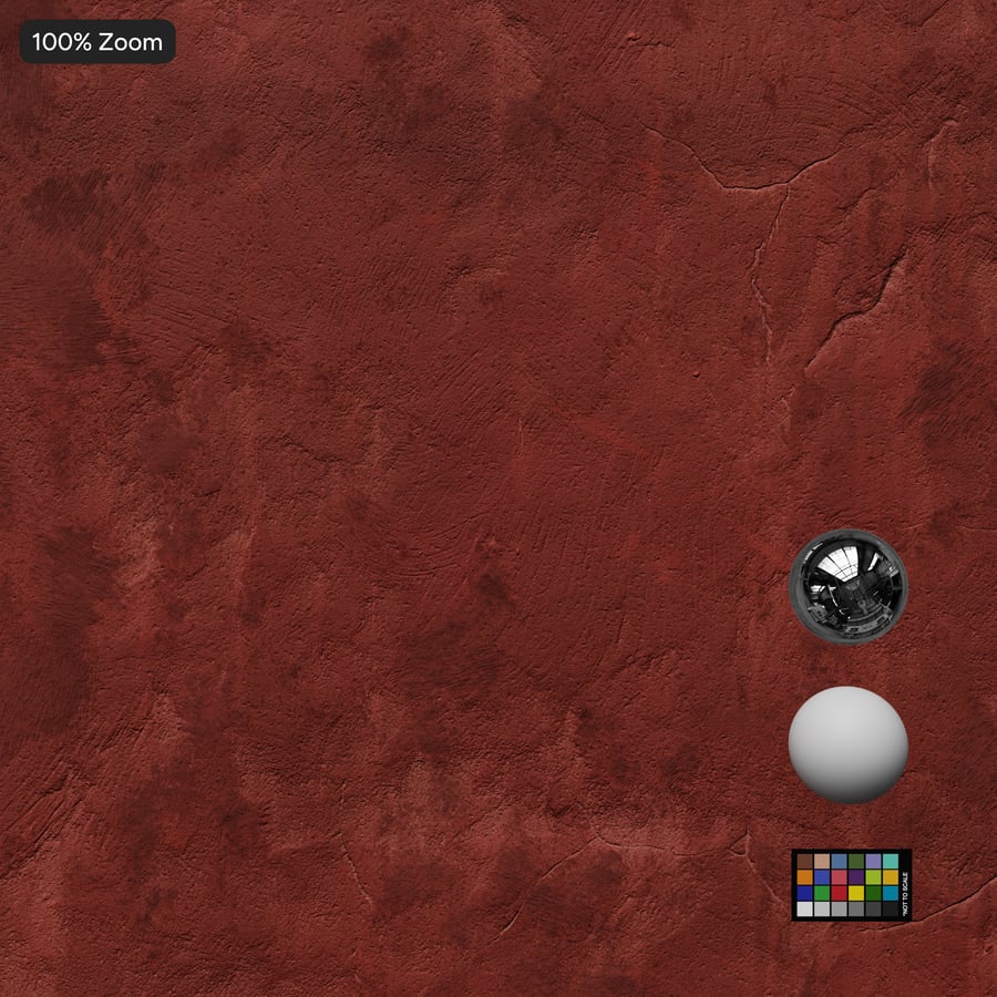 Adobe Plaster Wall Texture, Red