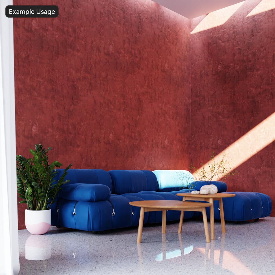 Adobe Plaster Wall Texture, Red