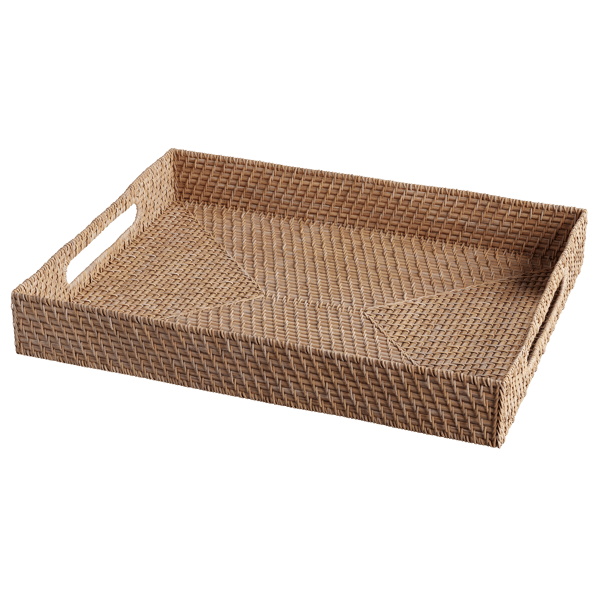 Model ratanového podnosu, přírodní
