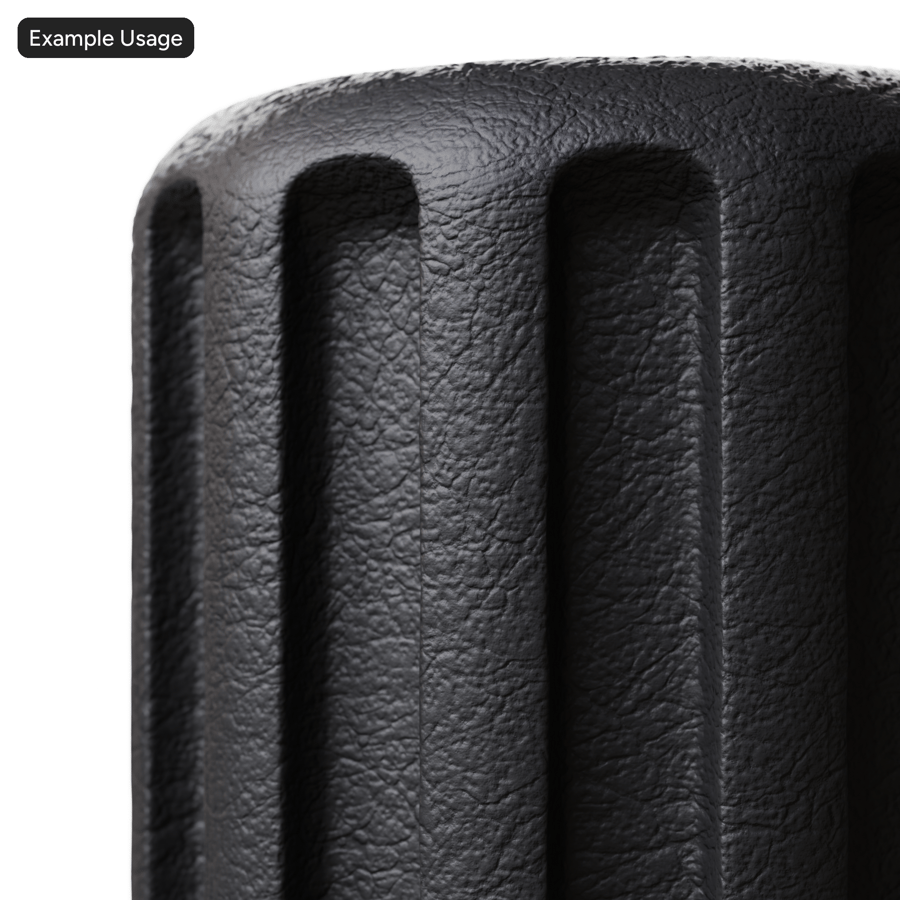 Stampo in pelle Struttura in plastica, nero