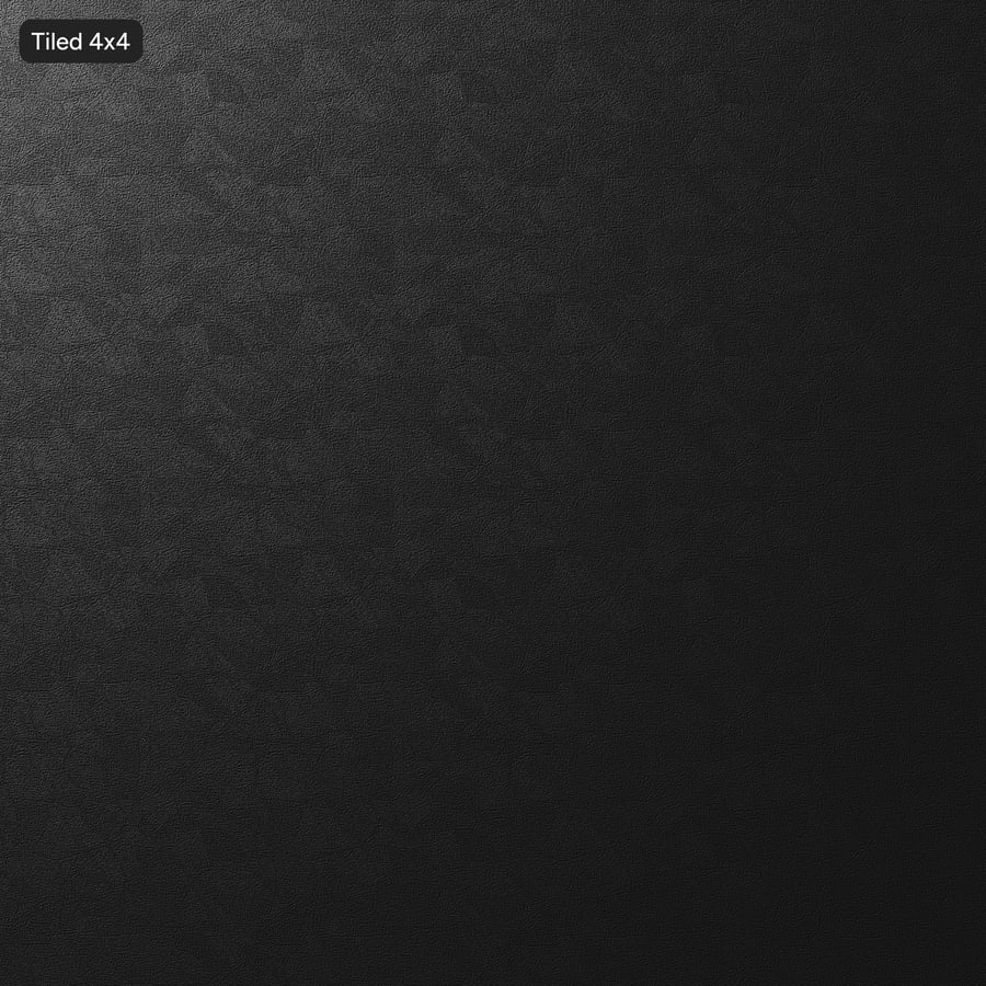 Kožená forma s plastovou textúrou, čierna