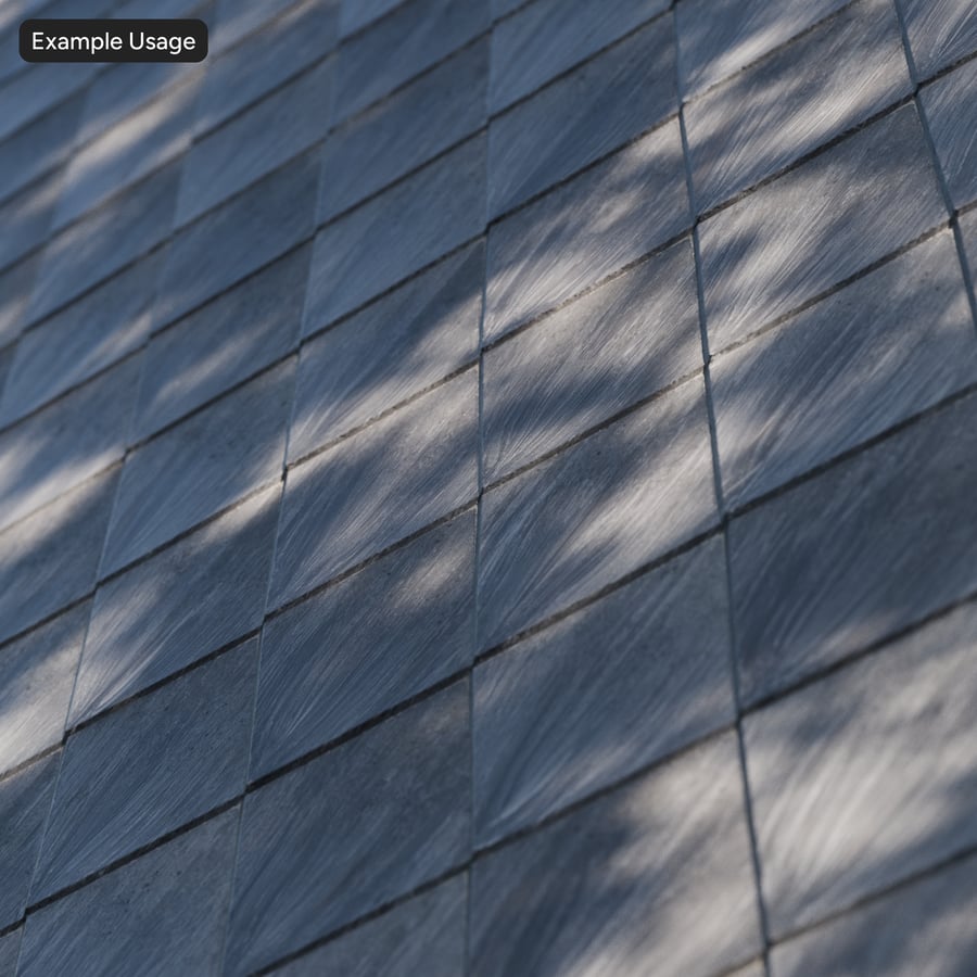 Plastic PVC Shingles Texture, Gray