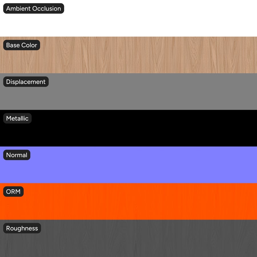 Slip Match Oak Wood Veneer Texture