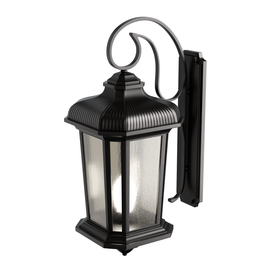 Vintage Sconce modell för utomhusbruk, svart