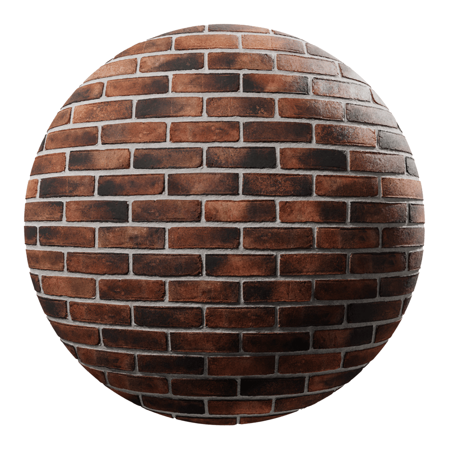 Sandfaced Running Bond Brick Wall Texture, Orange