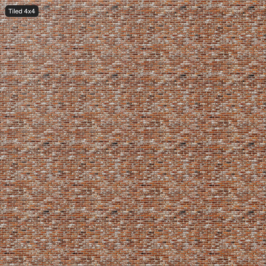 Textura stěny z cihelných bloků Running Bond, oranžová