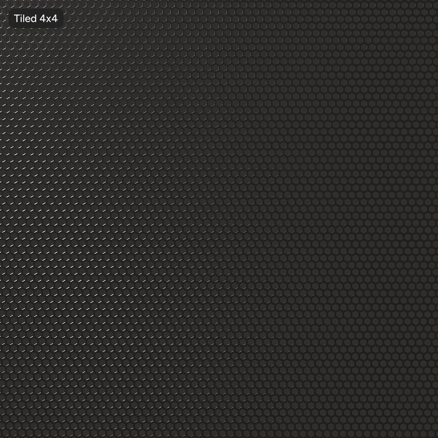 Textura metálica perforada hexagonal