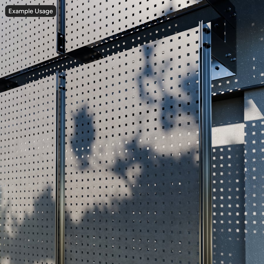 Small Square Perforated Metal Texture
