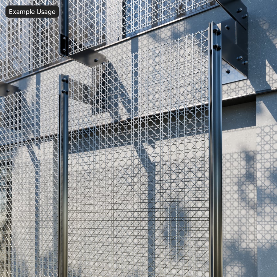Perforated Webbing Metal Texture