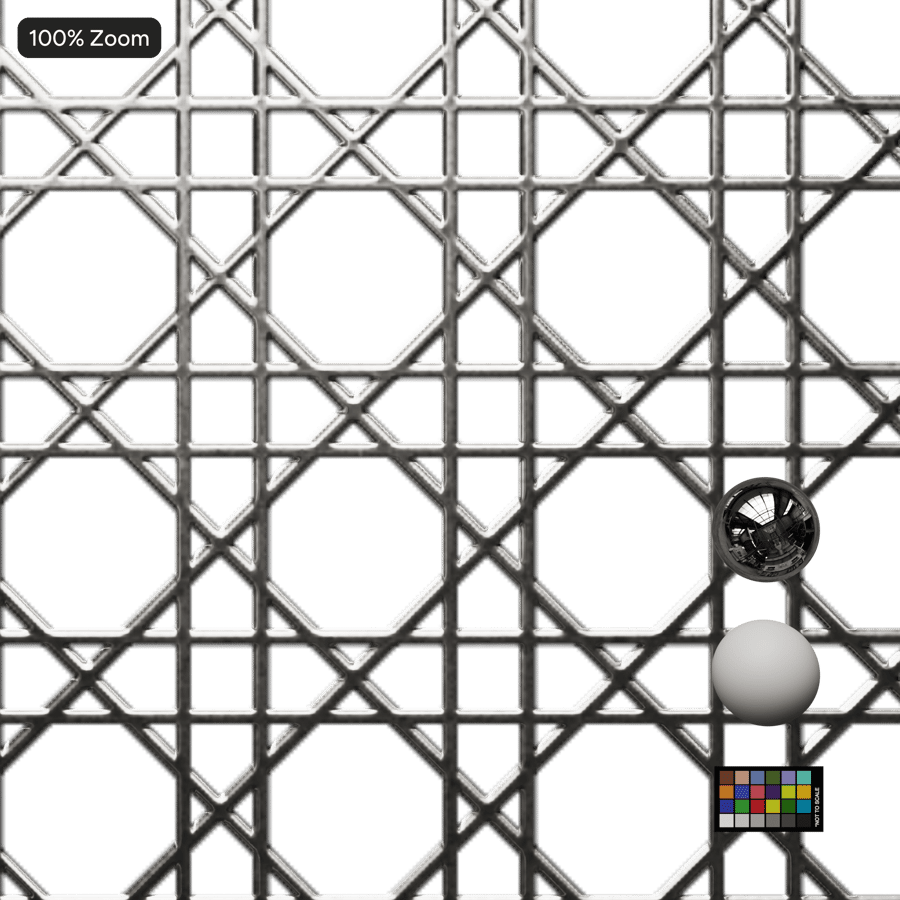 Perforated Webbing Metal Texture