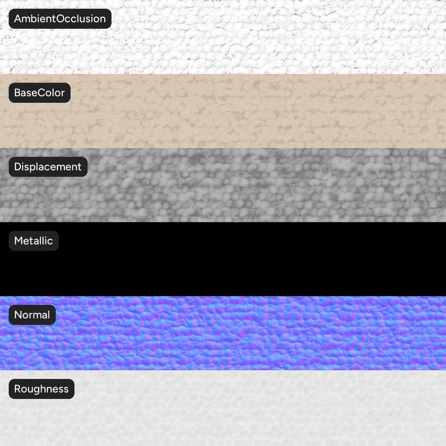 Tejido Bubbly Mixed Boucle Texture