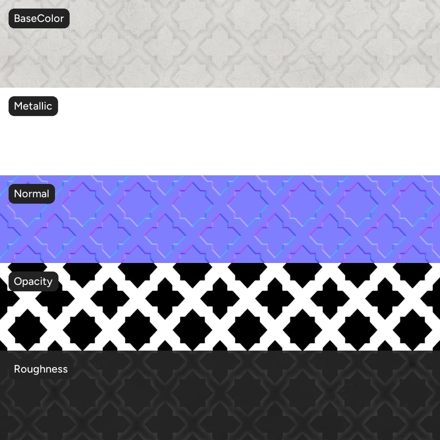 Star Perforated Metal Texture