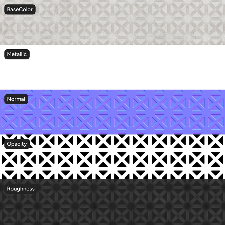 Geometrical Perforated Metal Texture