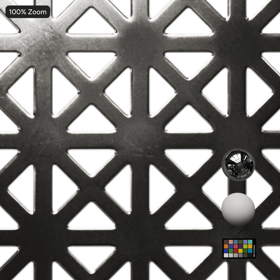 Geometrical Perforated Metal Texture
