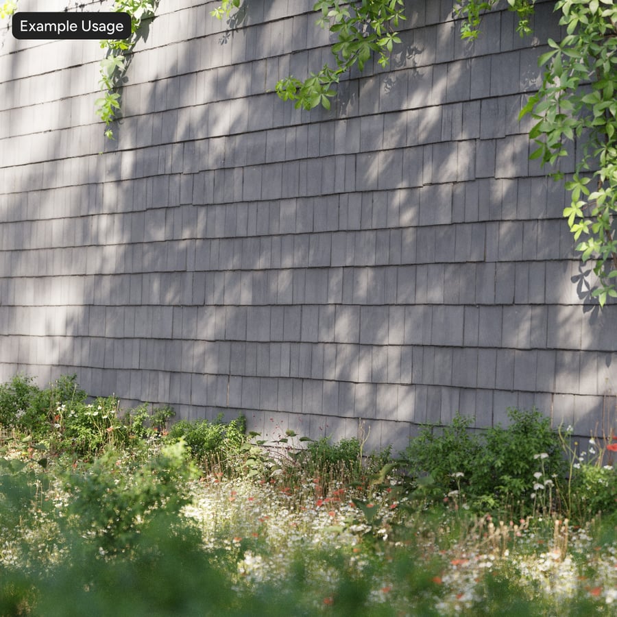 Aged Wooden Shingle Roof Texture