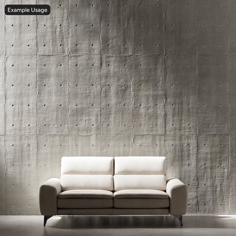 Board Form with Tie Hole Concrete Texture