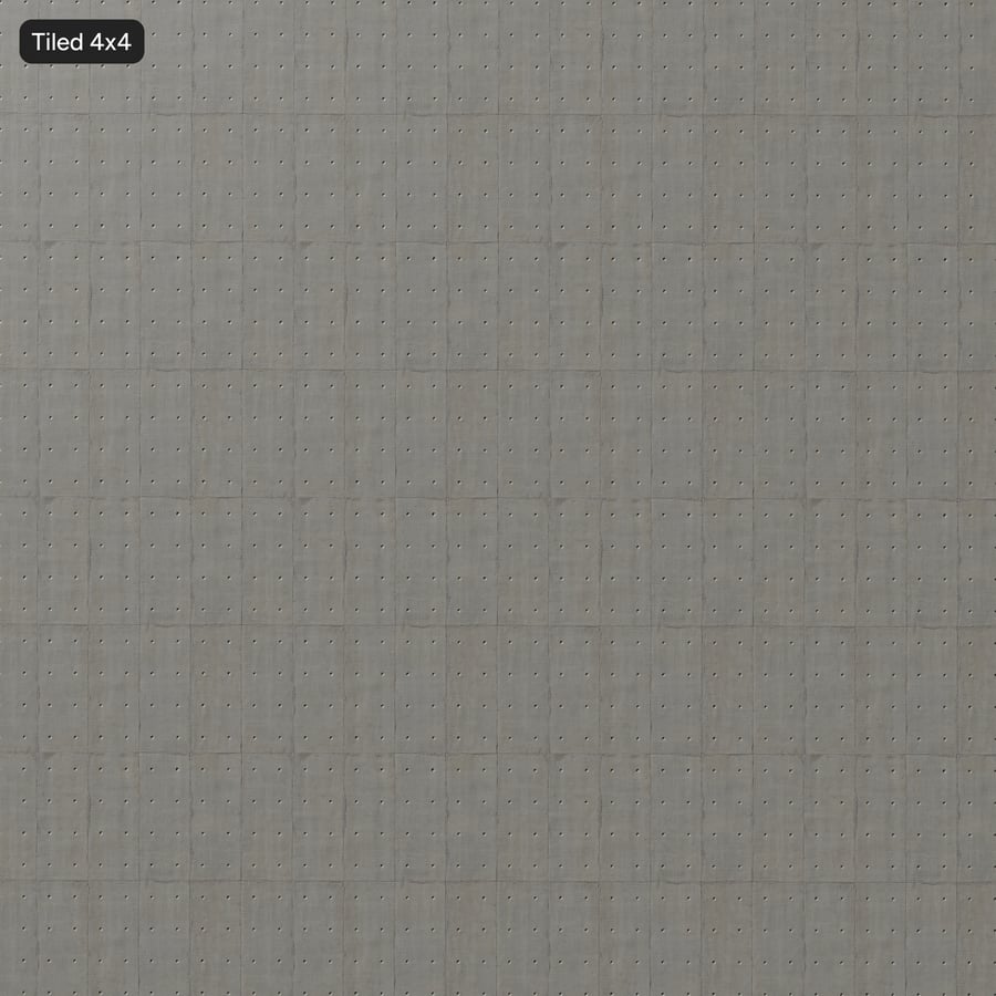 Board Form with Tie Hole Concrete Texture