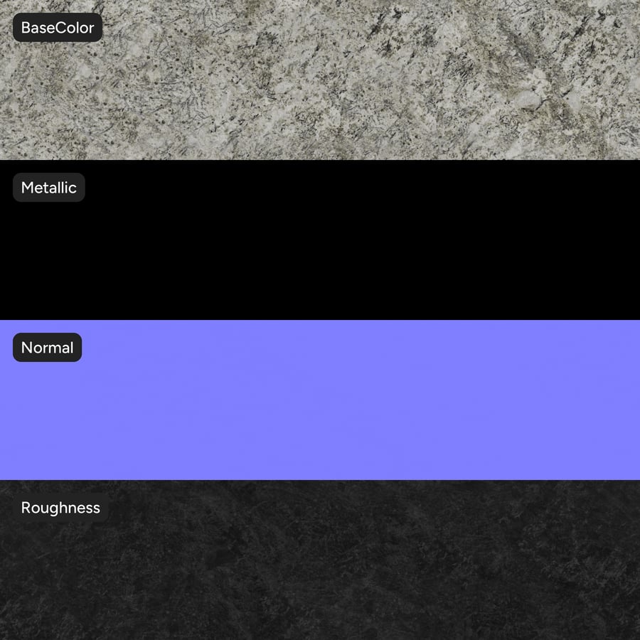Galaxy Granite Textura de pedra polida, cinzento