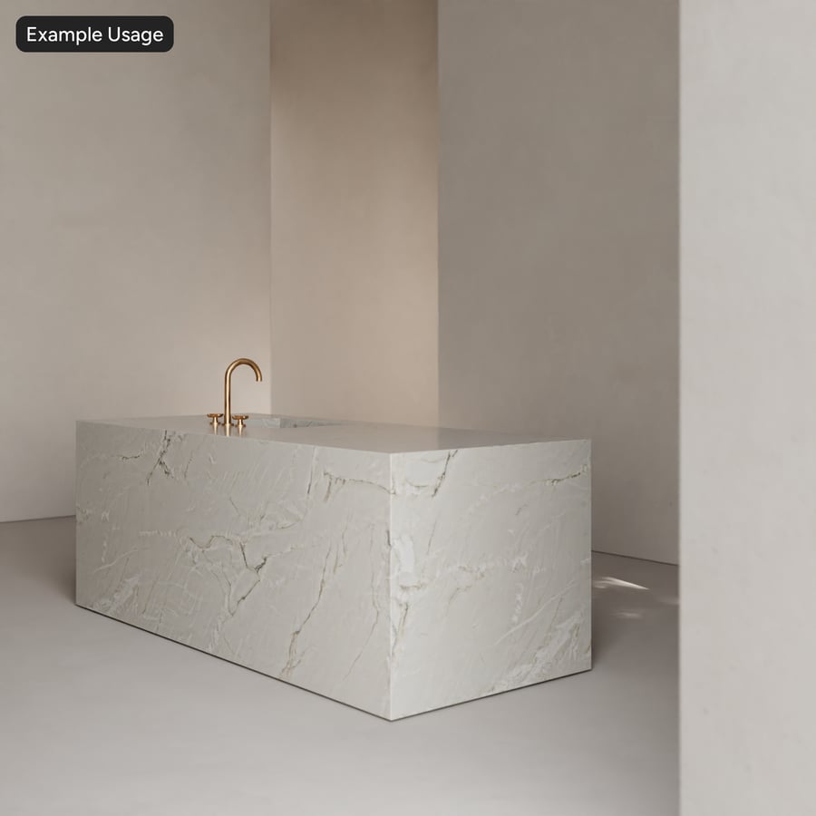 Bronco Bianco Textura de pedra de quartzito polido, branco