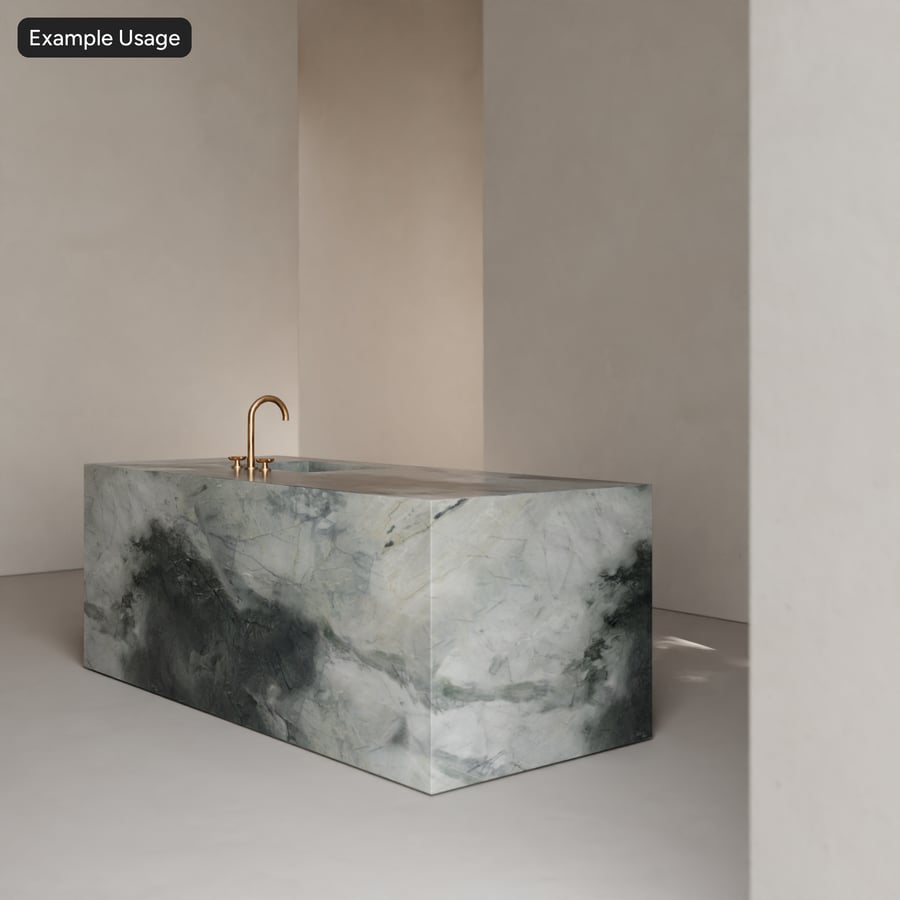 Santiago Polished Marble Stone Texture, Gray