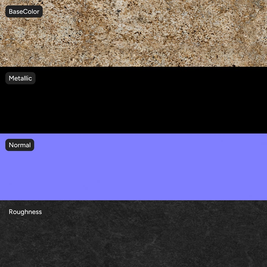 Africa Persa Polished Granite Stone Texture, Beige